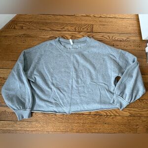 FP Movement Gray Cropped Sweatshirt - Size Large